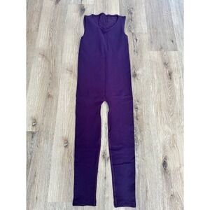 FP Movement Purple Ribbed Mesh Back Onesie Sleeveless Jumpsuit OB843365 Size S/P